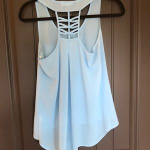 Blue sheer tank